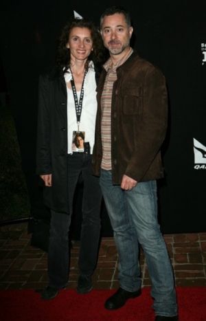 Helene Muddiman and Anthony Fabian jump on the carpet at the KST Tribute. You have to be enterprising to get publicity in Santa Babara!