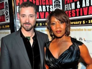 Anthony Fabian and actress Alfre Woodard attend the SKIN Centerpiece Gala at the PAFF, Culver City, Wednesday 12th Feburary 2009